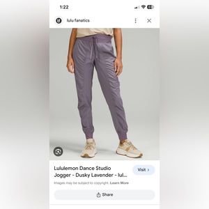 Lululemon dance studio jogger size 10